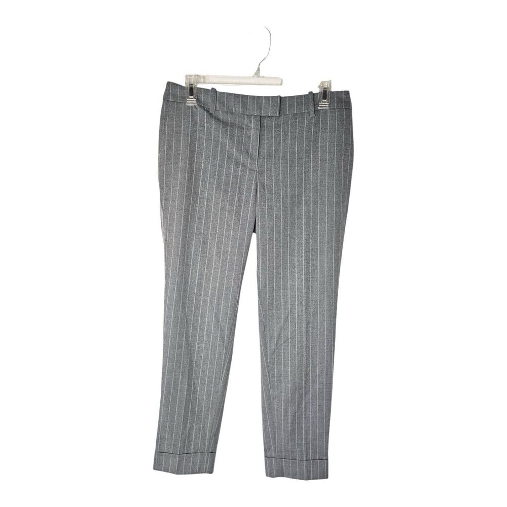 Calvin Klein Gray Pin Stripe Dress Pant Size 6
